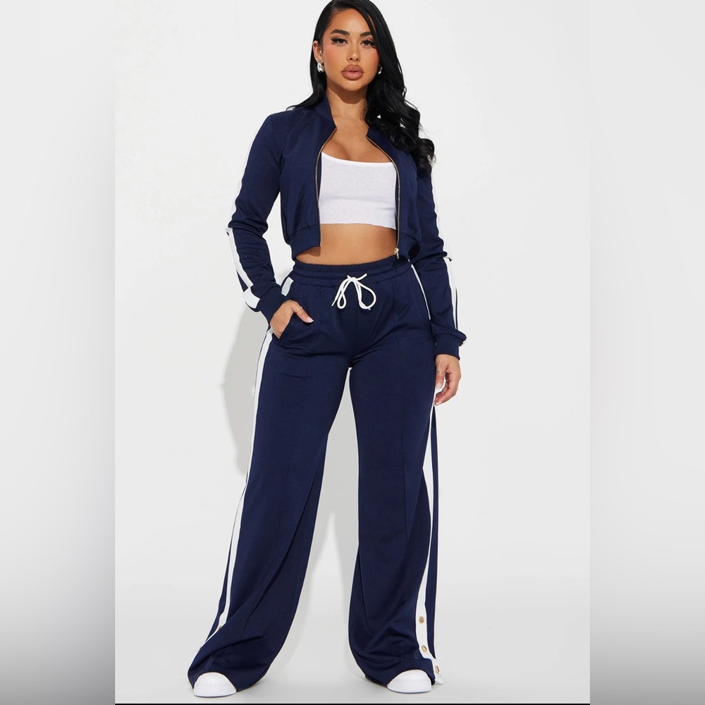 Blue Track pants set